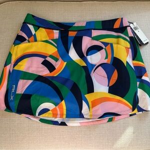 NWT Ralph Lauren Multicolor Geometric Mini Skort